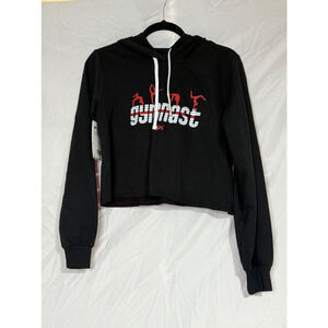 Girls Soffe Gymnastics Hoodie Size S Black Long Sleeve